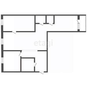 3-к квартира, вторичка, 55м2, 5/5 этаж