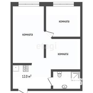3-к квартира, вторичка, 50м2, 1/13 этаж