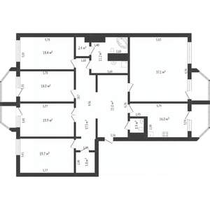 5-к квартира, вторичка, 201м2, 4/11 этаж
