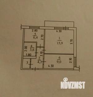 2-к квартира, вторичка, 56м2, 5/10 этаж