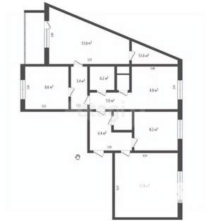 4-к квартира, вторичка, 80м2, 1/7 этаж