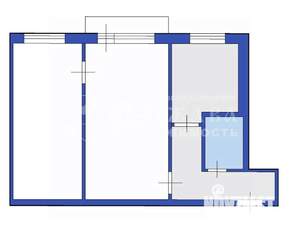 2-к квартира, вторичка, 44м2, 3/5 этаж