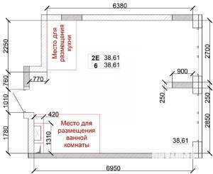 2-к квартира, строящийся дом, 39м2, 11/15 этаж