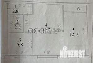 2-к квартира, вторичка, 45м2, 1/5 этаж