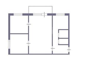 3-к квартира, вторичка, 48м2, 3/5 этаж