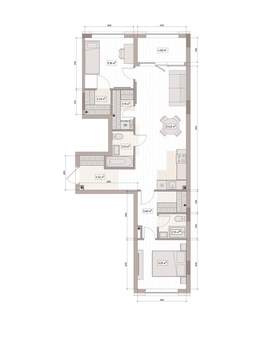 3-к квартира, вторичка, 70м2, 6/15 этаж