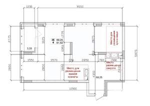 3-к квартира, вторичка, 60м2, 6/15 этаж