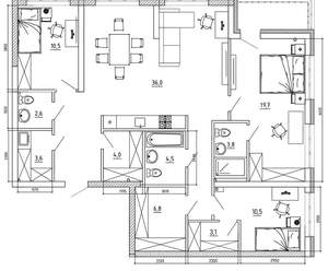 5-к квартира, вторичка, 125м2, 5/8 этаж