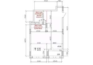 2-к квартира, вторичка, 48м2, 7/15 этаж