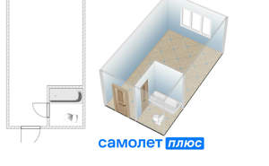 Студия квартира, вторичка, 23м2, 3/9 этаж