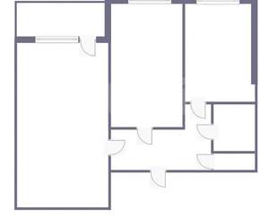 2-к квартира, вторичка, 43м2, 3/9 этаж