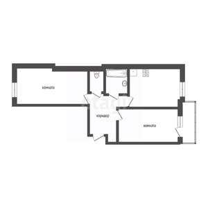 2-к квартира, вторичка, 52м2, 8/10 этаж