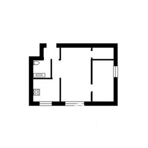 2-к квартира, вторичка, 46м2, 3/5 этаж