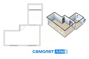 Студия квартира, вторичка, 49м2, 4/5 этаж
