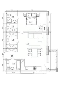 3-к квартира, вторичка, 71м2, 6/8 этаж