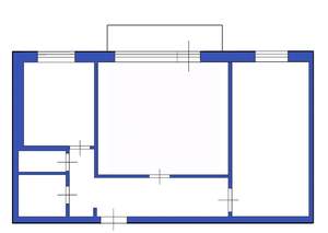 2-к квартира, вторичка, 54м2, 5/5 этаж