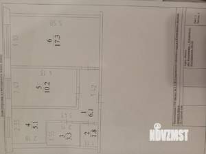 2-к квартира, вторичка, 44м2, 1/5 этаж