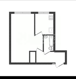 1-к квартира, вторичка, 30м2, 2/5 этаж