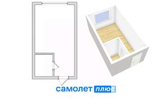 1-к квартира, вторичка, 17м2, 5/5 этаж