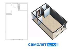Студия квартира, вторичка, 19м2, 4/5 этаж