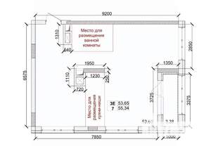 3-к квартира, вторичка, 55м2, 1/15 этаж