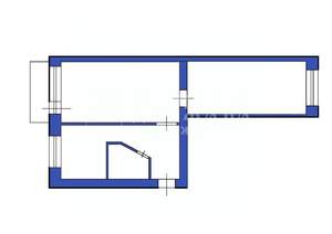 2-к квартира, вторичка, 44м2, 4/5 этаж