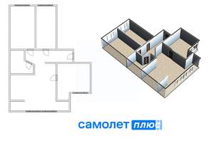 4-к квартира, вторичка, 84м2, 9/9 этаж