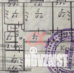 3-к квартира, вторичка, 68м2, 1/9 этаж