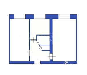 2-к квартира, вторичка, 45м2, 1/5 этаж