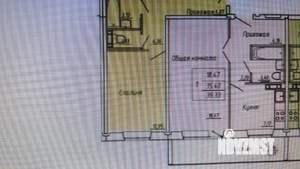 1-к квартира, вторичка, 39м2, 1/9 этаж