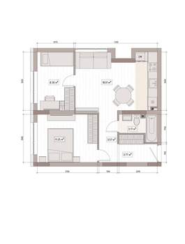 2-к квартира, вторичка, 50м2, 11/15 этаж