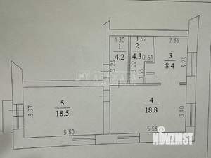 2-к квартира, вторичка, 54м2, 3/5 этаж