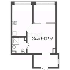 2-к квартира, вторичка, 54м2, 3/18 этаж