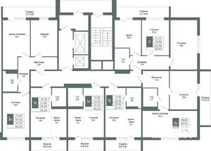 2-к квартира, вторичка, 52м2, 11/15 этаж
