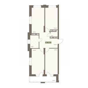 3-к квартира, вторичка, 78м2, 10/16 этаж