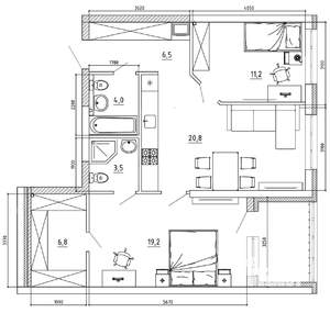 3-к квартира, вторичка, 79м2, 3/8 этаж