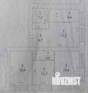 3-к квартира, вторичка, 97м2, 6/14 этаж