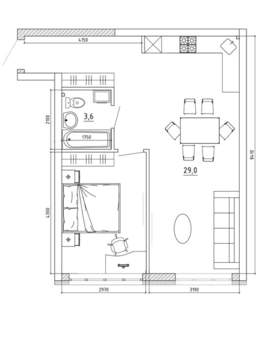 2-к квартира, вторичка, 53м2, 3/8 этаж