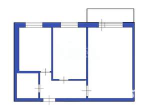 2-к квартира, вторичка, 44м2, 2/5 этаж