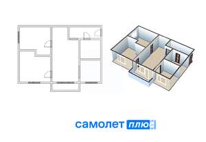 3-к квартира, вторичка, 47м2, 2/5 этаж