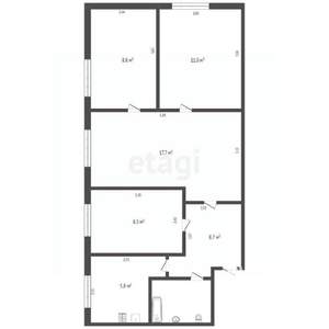 4-к квартира, вторичка, 61м2, 2/5 этаж