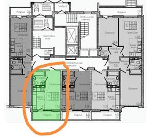 Студия квартира, вторичка, 26м2, 2/17 этаж