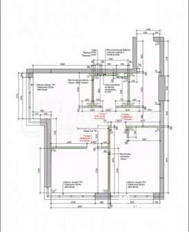 3-к квартира, вторичка, 54м2, 3/14 этаж