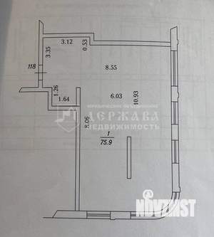 3-к квартира, вторичка, 76м2, 14/15 этаж