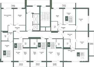 2-к квартира, вторичка, 52м2, 4/15 этаж