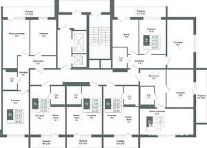 2-к квартира, вторичка, 64м2, 15/15 этаж