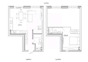 2-к квартира, вторичка, 60м2, 1/8 этаж