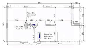 3-к квартира, вторичка, 65м2, 9/15 этаж