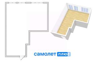 2-к квартира, сданный дом, 45м2, 1/15 этаж
