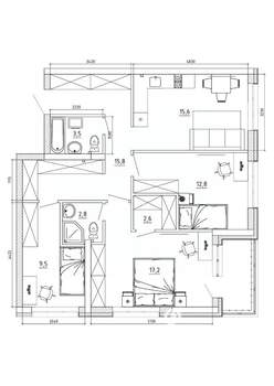 4-к квартира, вторичка, 87м2, 7/8 этаж